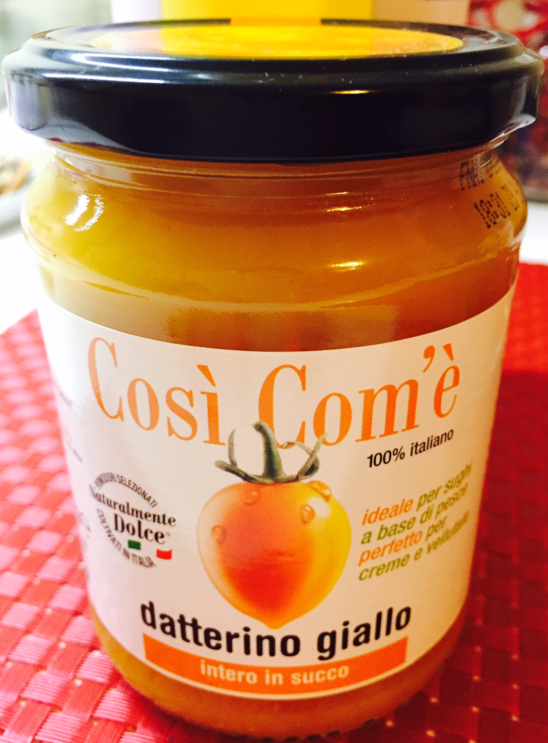 Datterini gialli con sugo Così Com