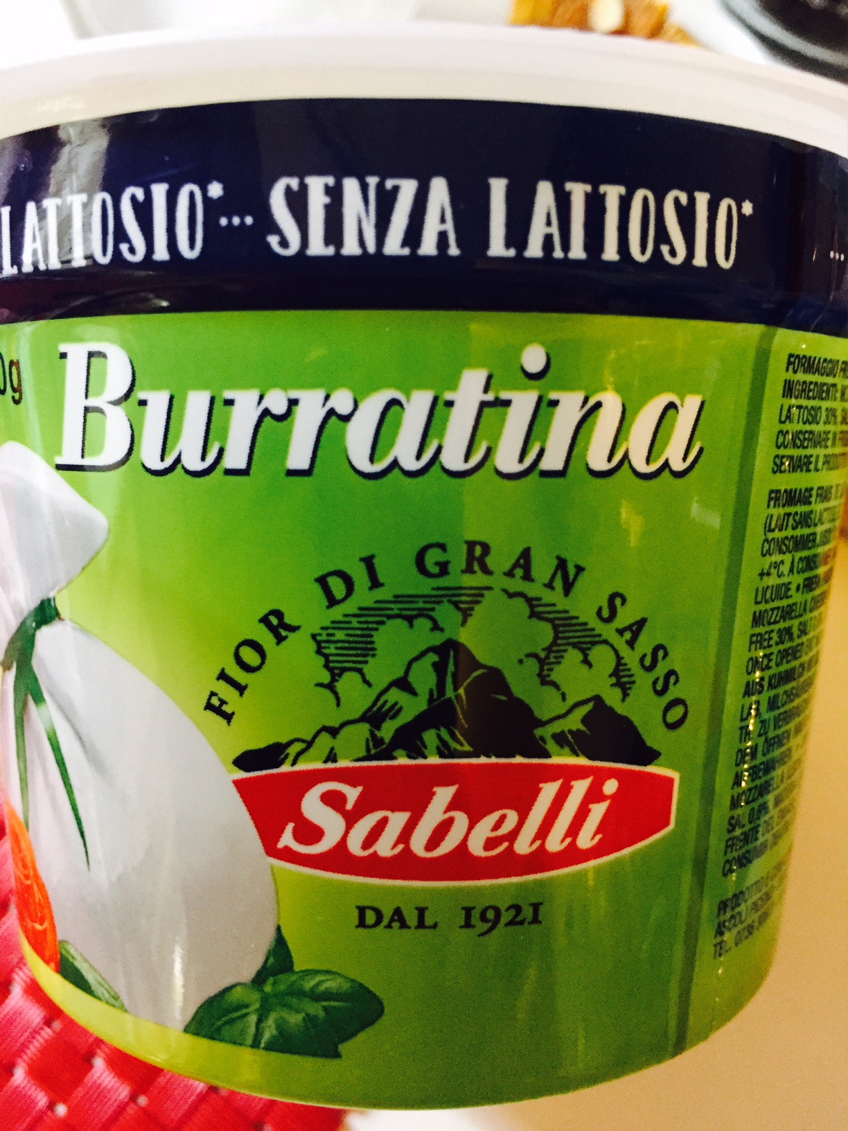 Burratina sabelli - lattosio <0,1 Image