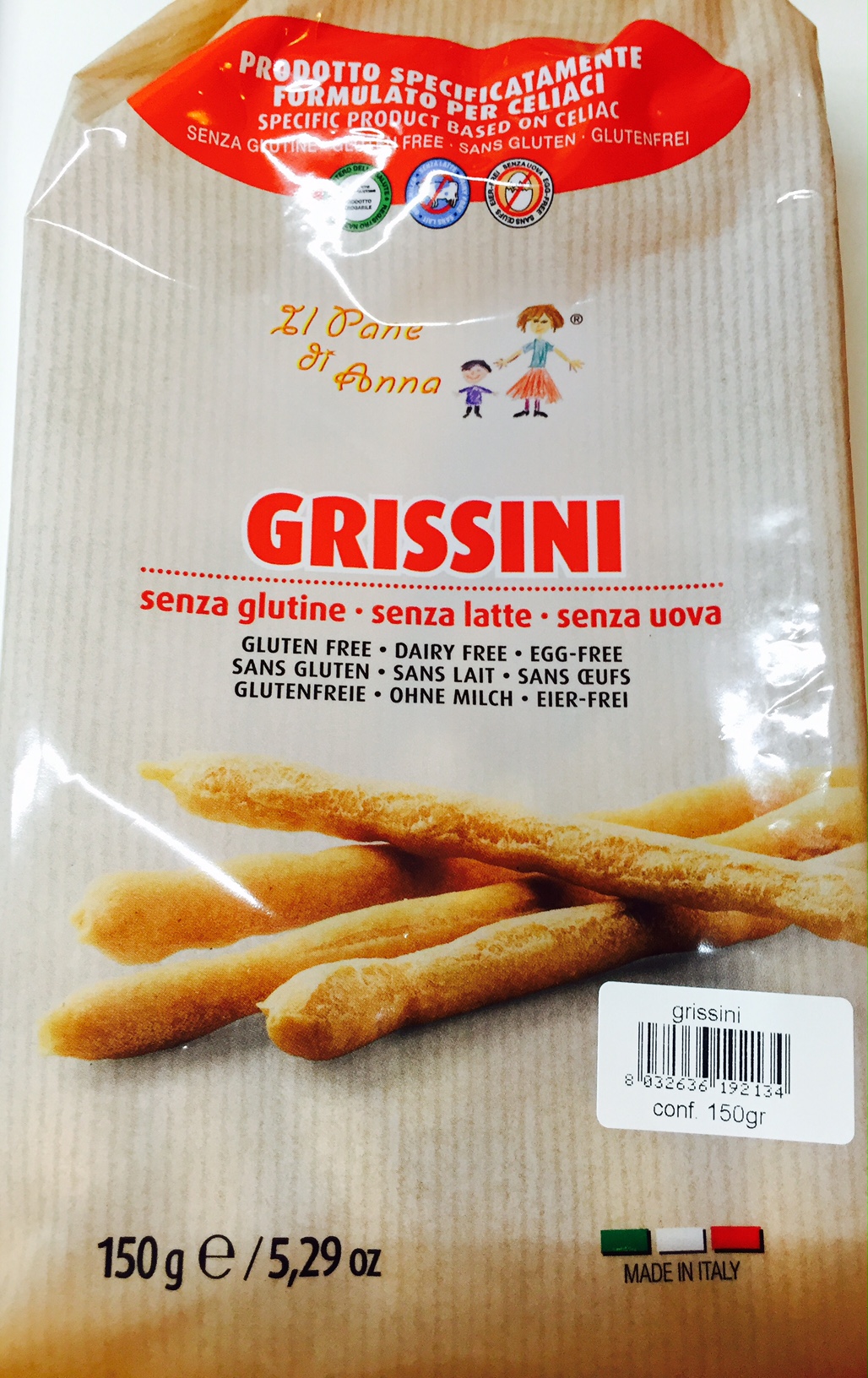 Grissini Il pane di Anna - lattosio 0% Image