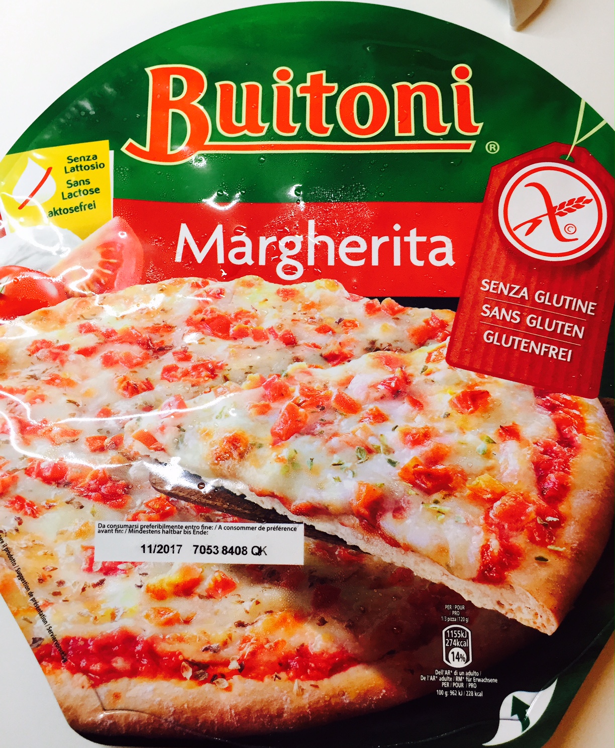 Pizza senza lattosio Buitoni - lattosio < 0,1 Image