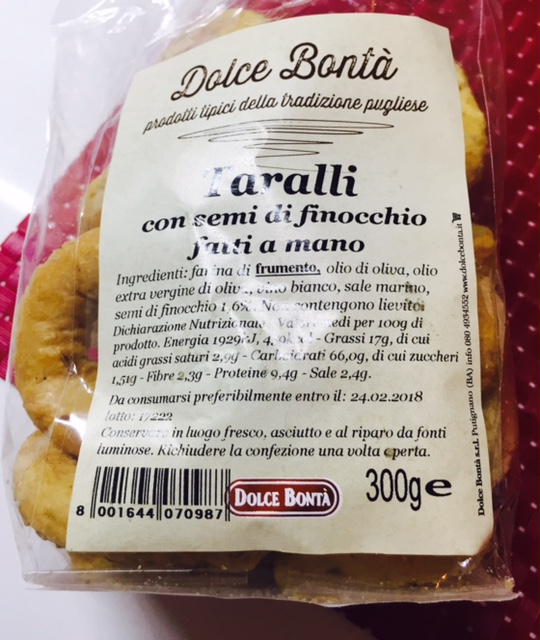 Taralli Dolce Bontà - lattosio 0% Image