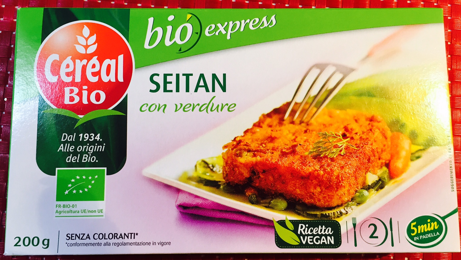 Seitan con verdure Cereal Bio - lattosio 0% Image