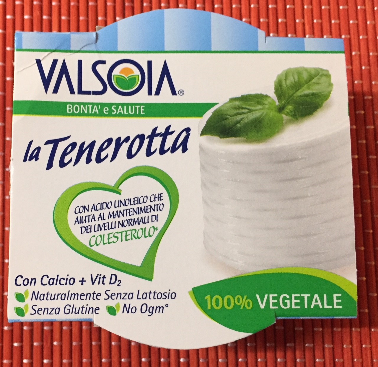 Ricotta La Tenerotta Valsoia - lattosio 0% Image