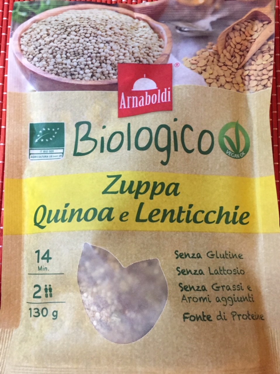 Zuppa quinoa e lenticchie Arnaboldi - lattosio 0% Image
