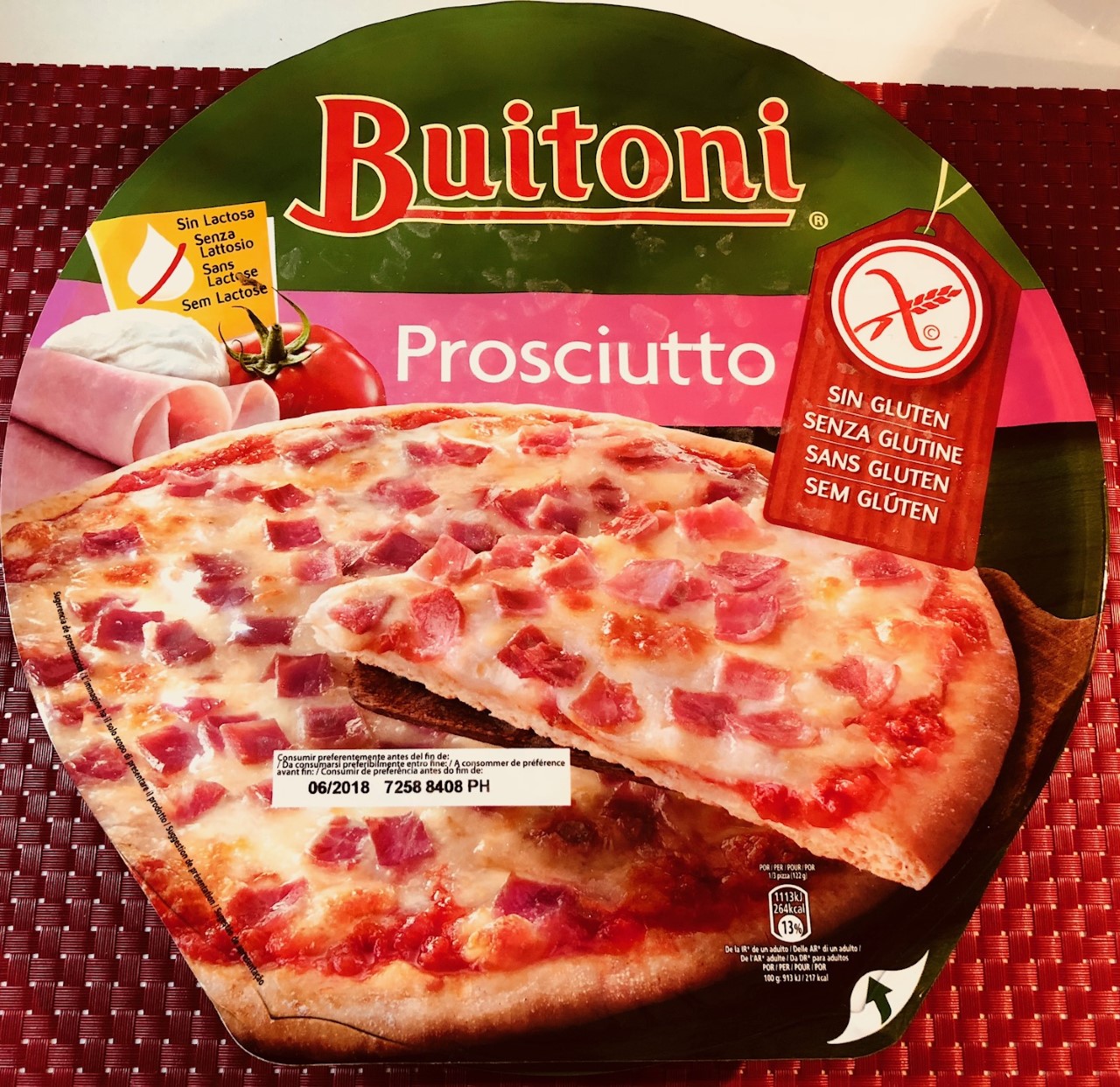 Pizza Buitoni al prosciutto - lattosio <0,01 Image