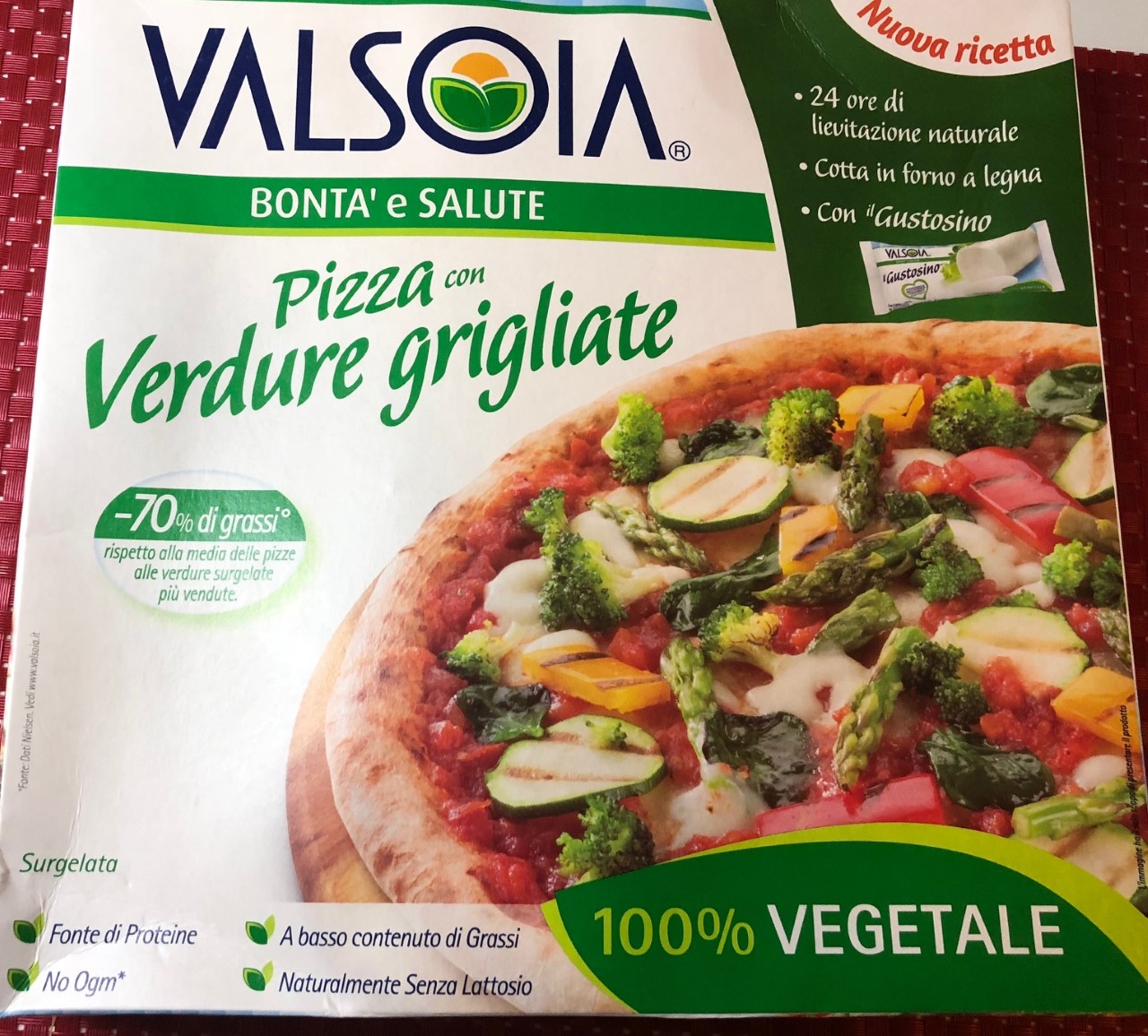 Pizza Valsoia alle verdure - lattosio 0% Image