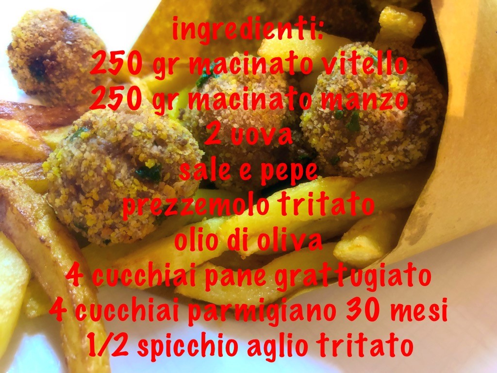 Polpette e patatine fritte 2