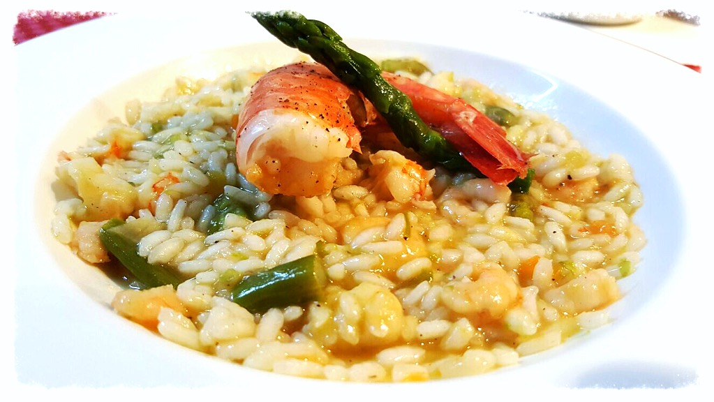 Risotto asparagi e gamberi