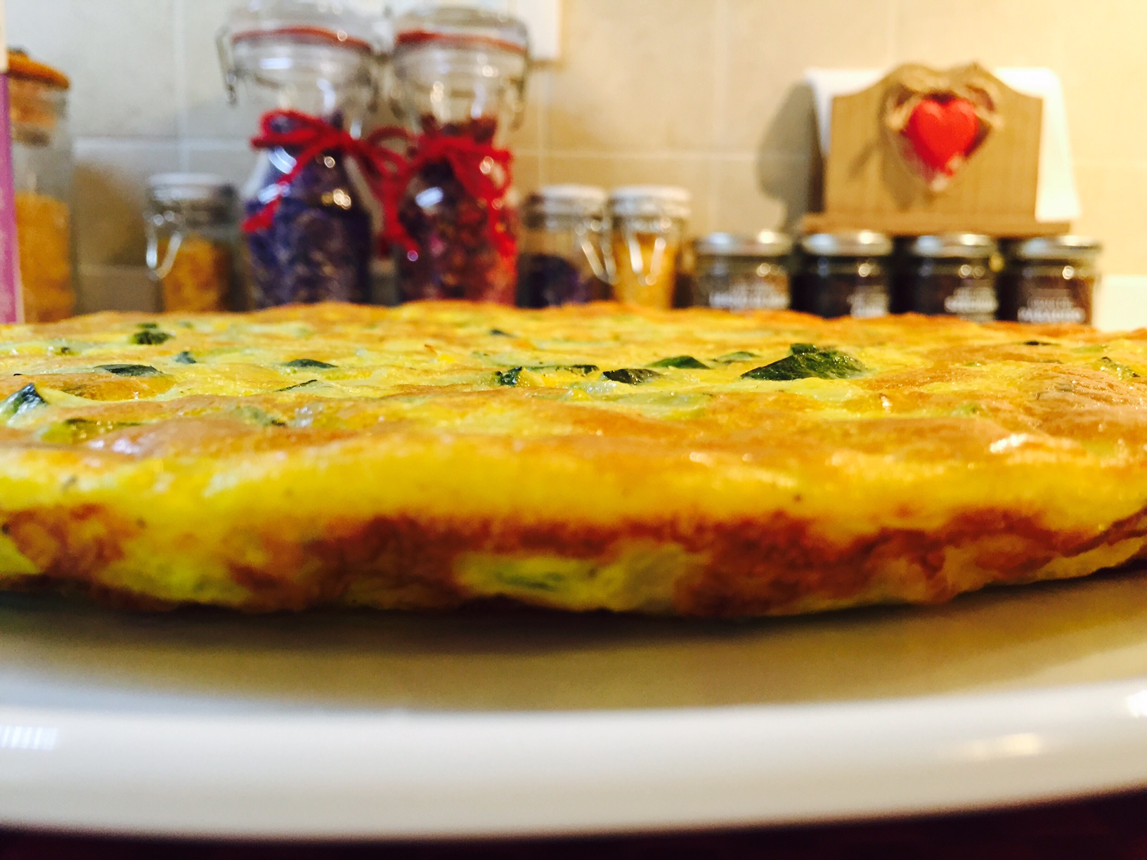 Frittata zucchine cipolle e menta