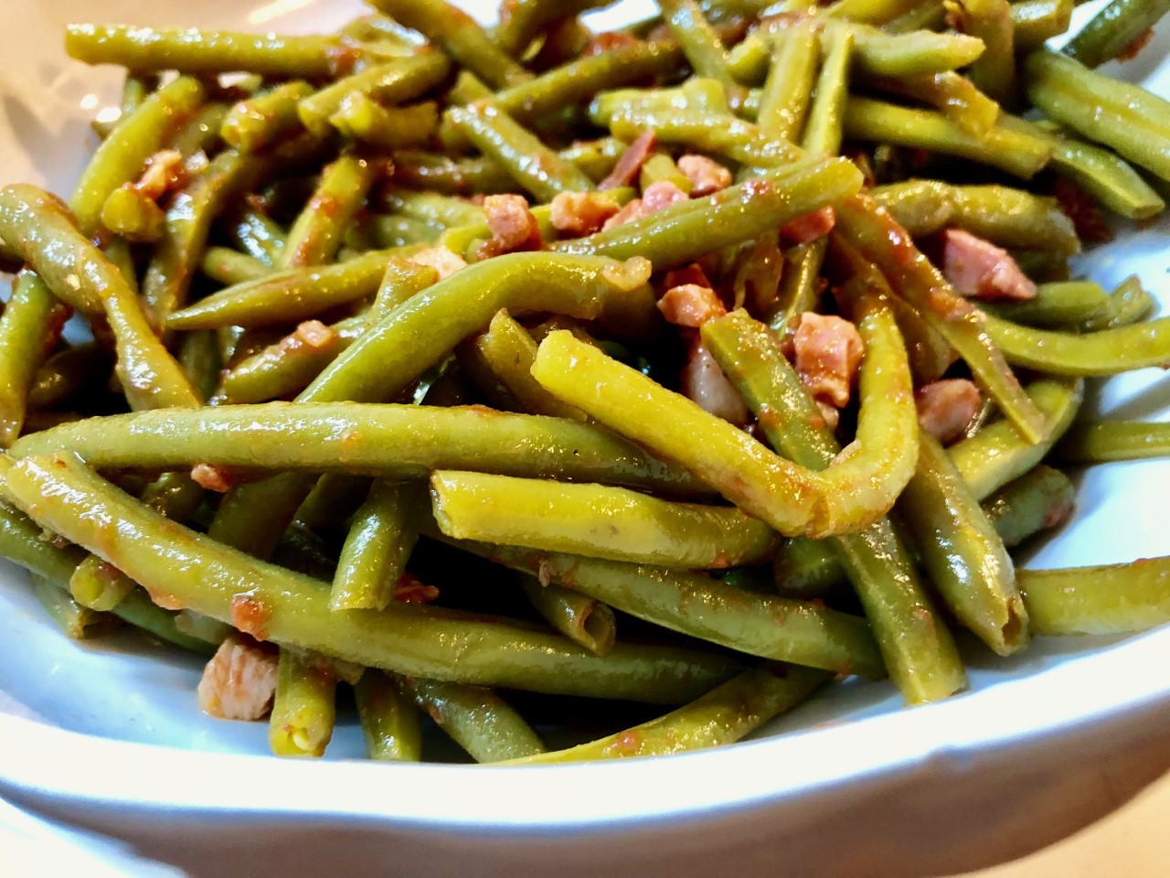 Fagiolini e pancetta