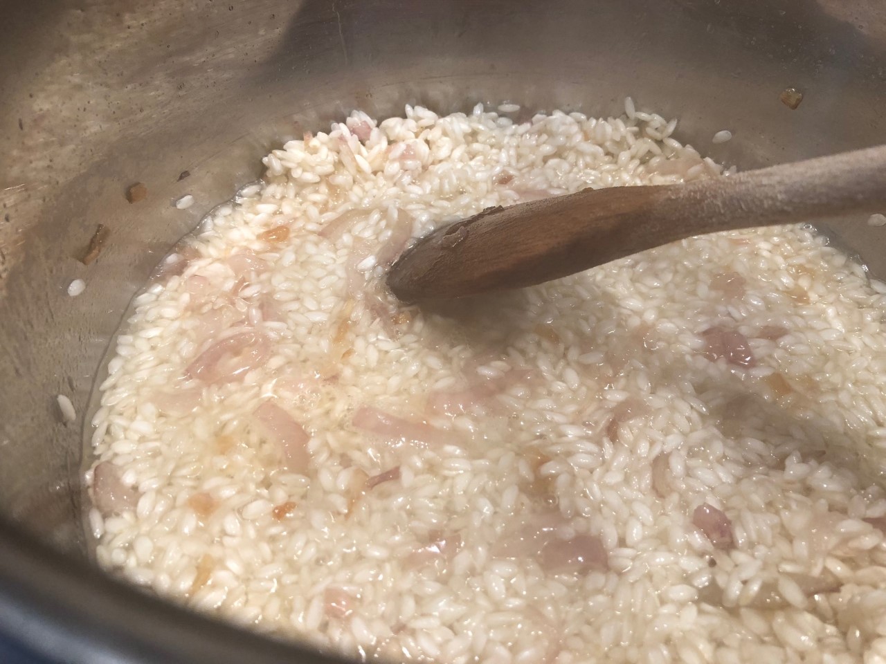 Risotto funghi e zucca risotto sfumo