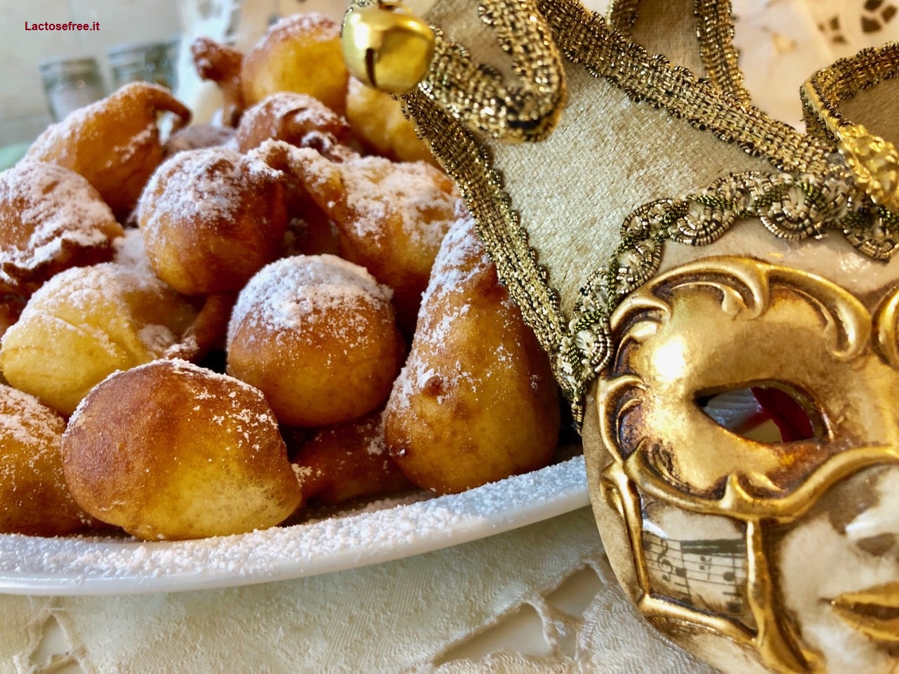 Frittelle di carnevale senza lattosio