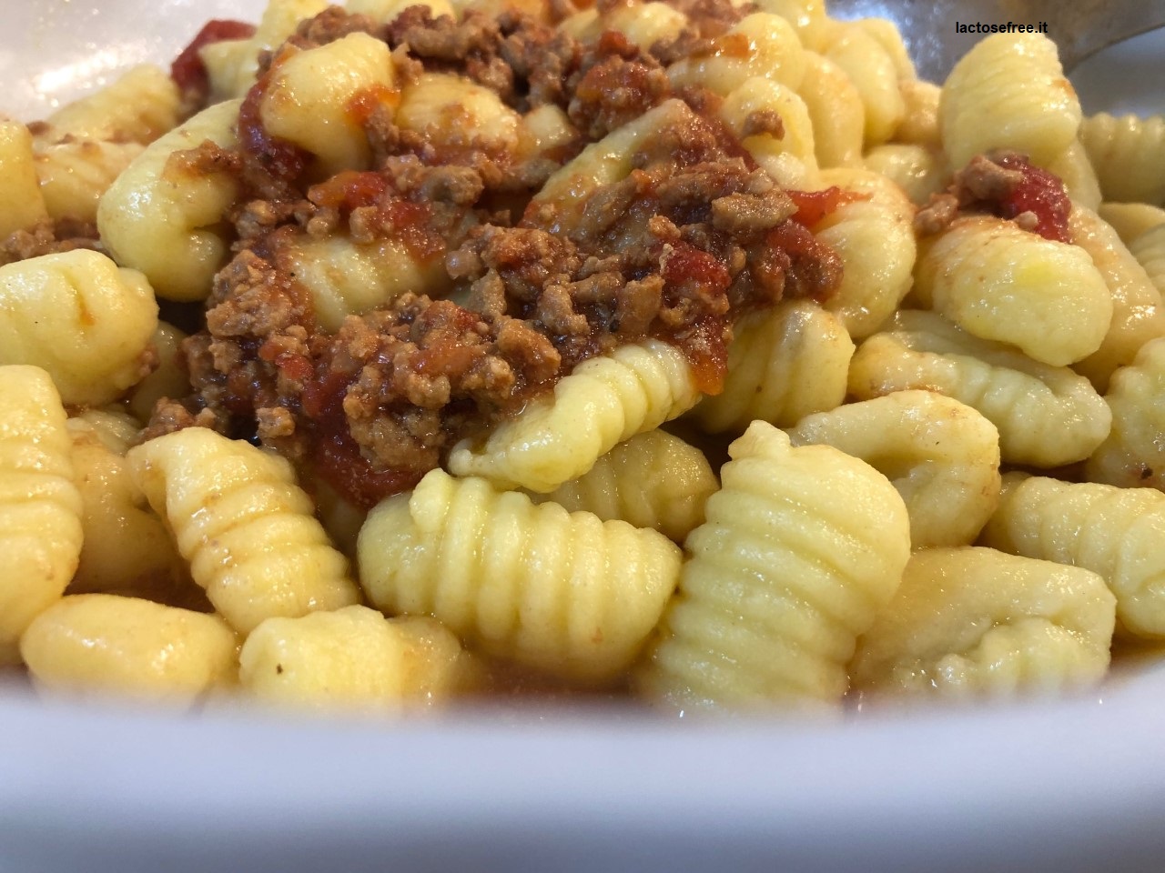 gnocchi al ragù senza lattosio