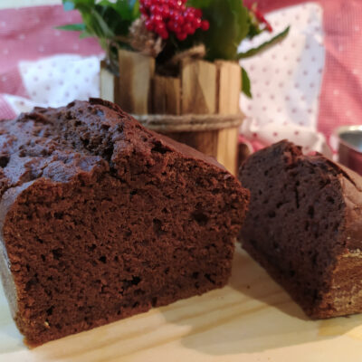 foto della torta al cioccolato e banana