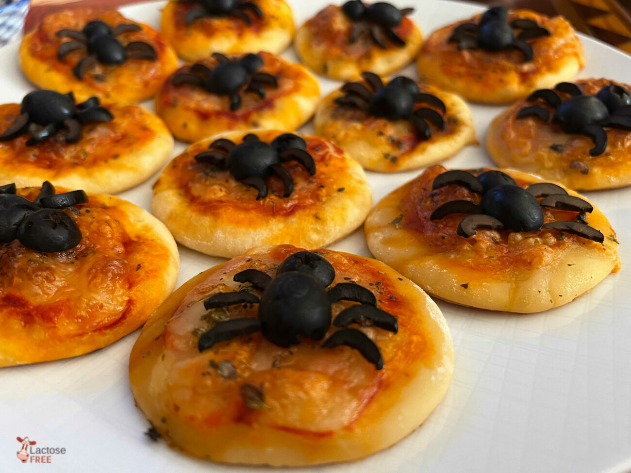 Pizzette ragno di Halloween