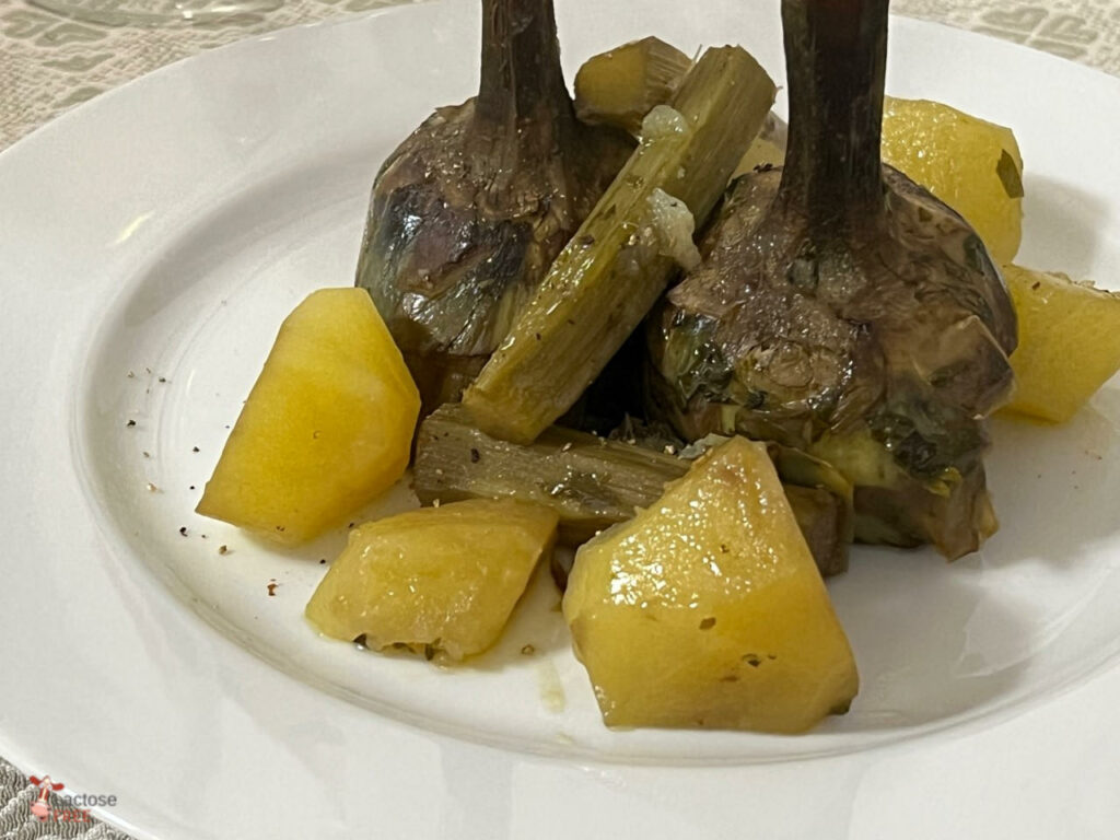 Carciofi e patate in umido Ricette senza lattosio